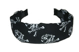 Cloth Pirate Skull and Crossbones Hair Band (Various Colours) Cloth Pirate Skull and Crossbones Hair Band (Various Colours)